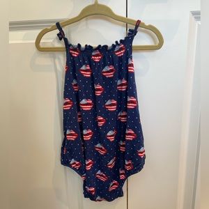 Posh Peanut July Kisses Bubble Romper 18-24 Months